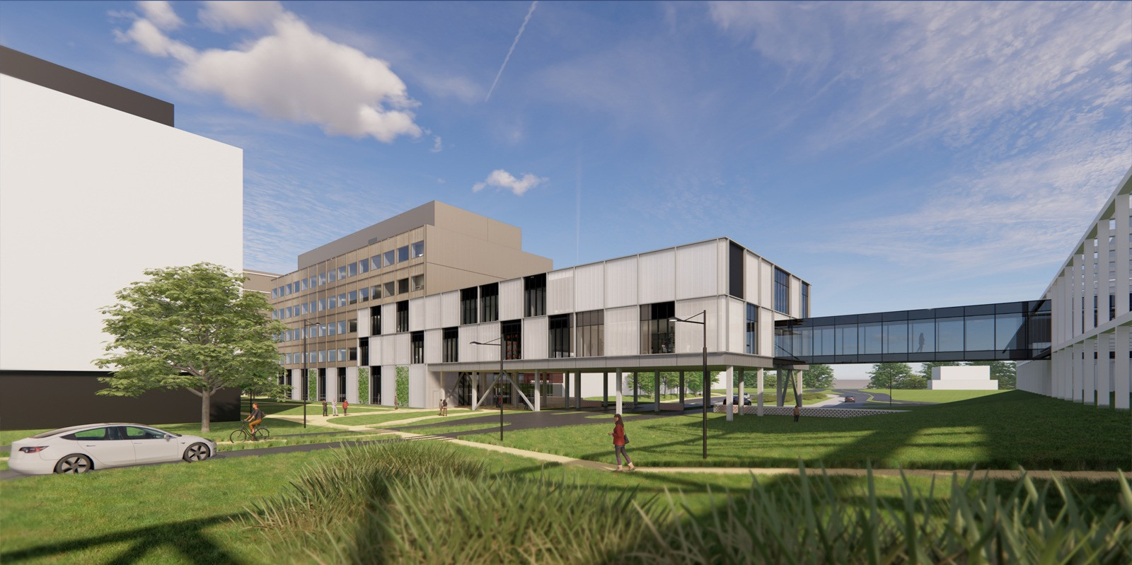 Architectural rendering of the Circular House at the Brightlands Circular Space in Sittard-Geleen, NL. ©Brightlands