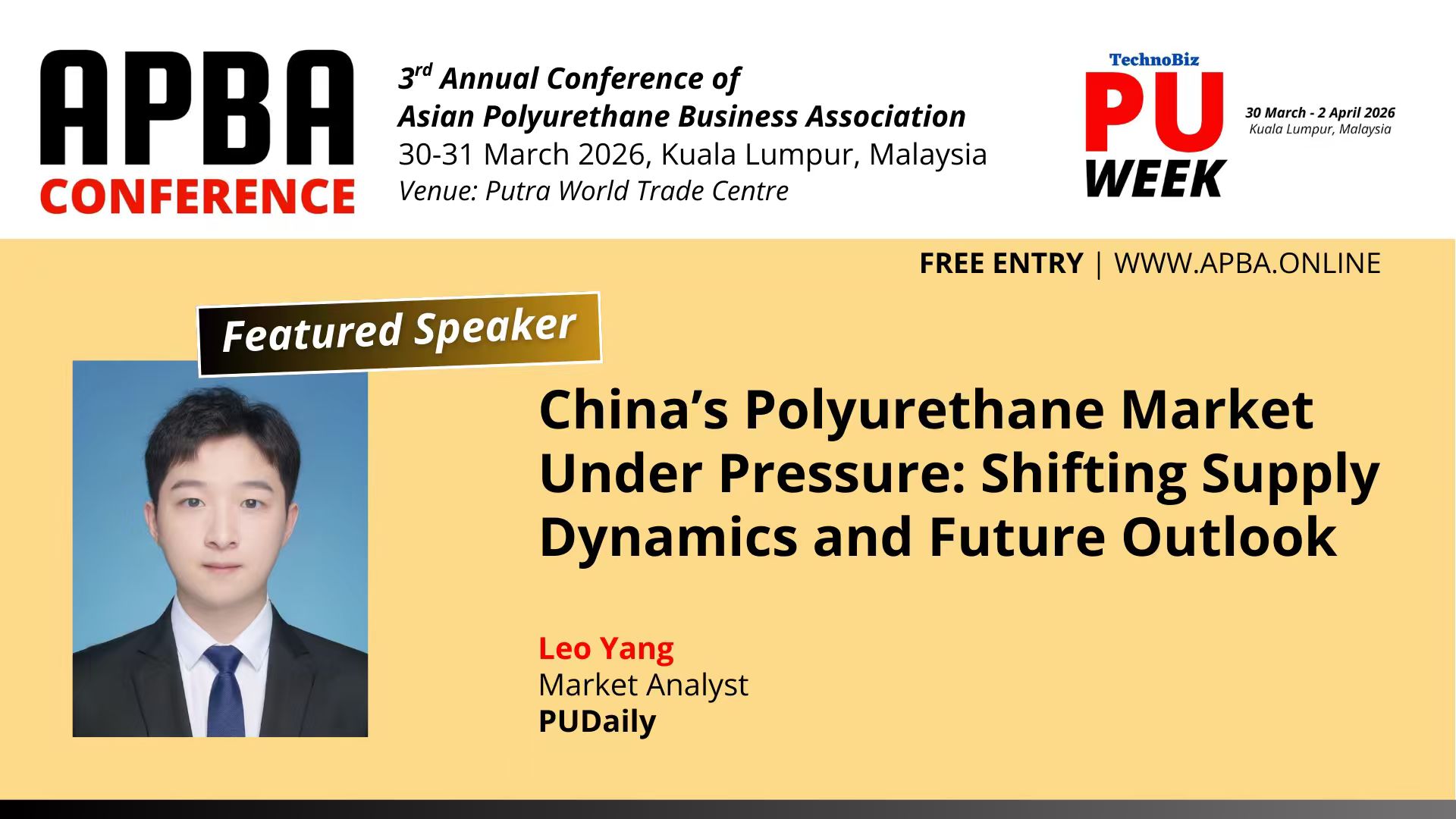 PUdaily Senior Analyst Leo Yang to Speak at the 3rd APBA Annual Conference